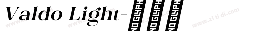 Valdo Light字体转换
